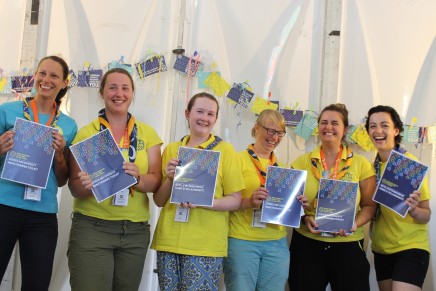 WAGGGS toolkit happy volunteers